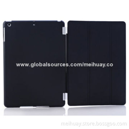 Leather Case for iPad Air/iPad 5, with Three Folds